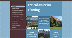 Desktop Screenshot of ferienhaus-im-flaeming.de